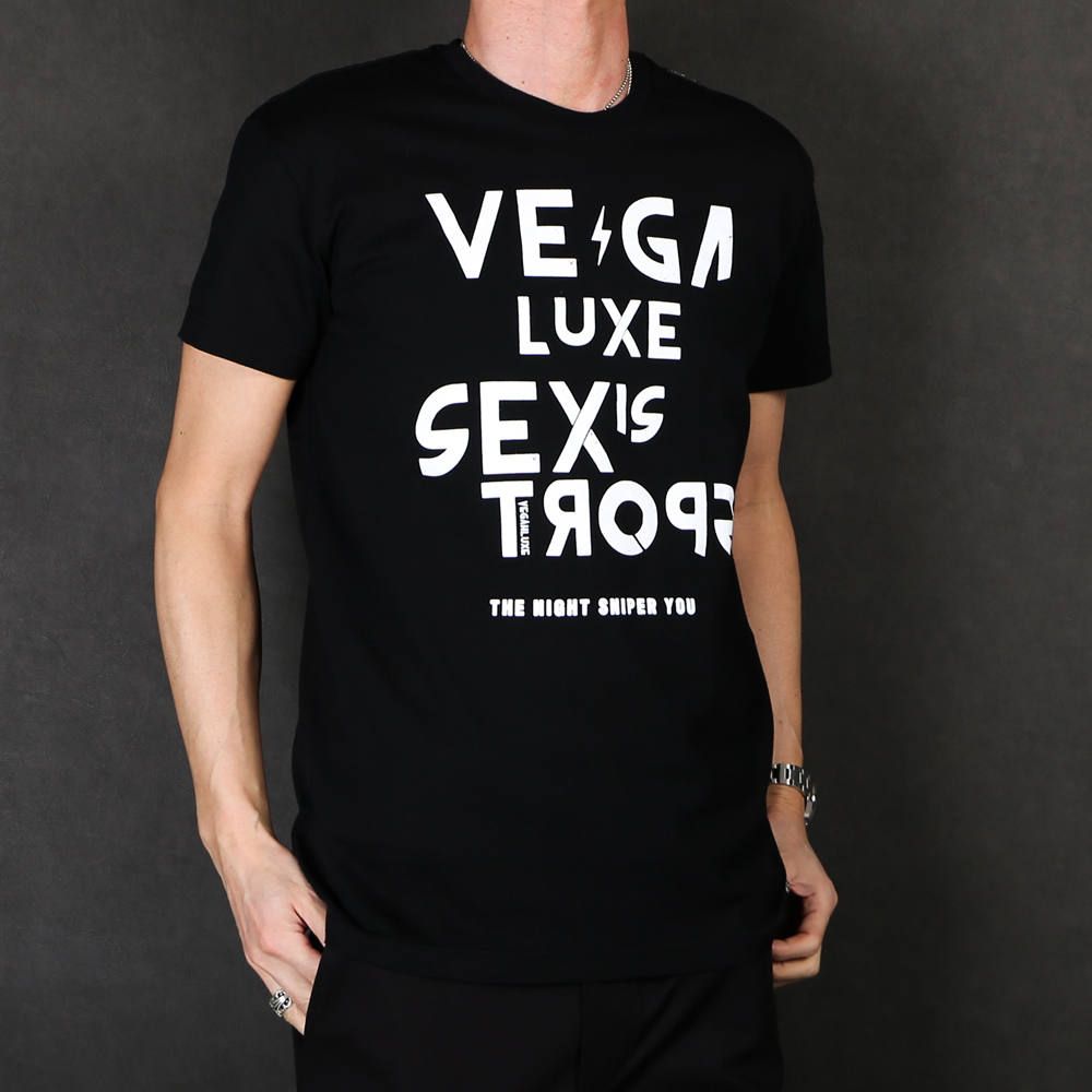 VINTAGE VEGAHLUXE ROCK S/S TEE C / プリント クルーネックTシャツ VXT003-CT101