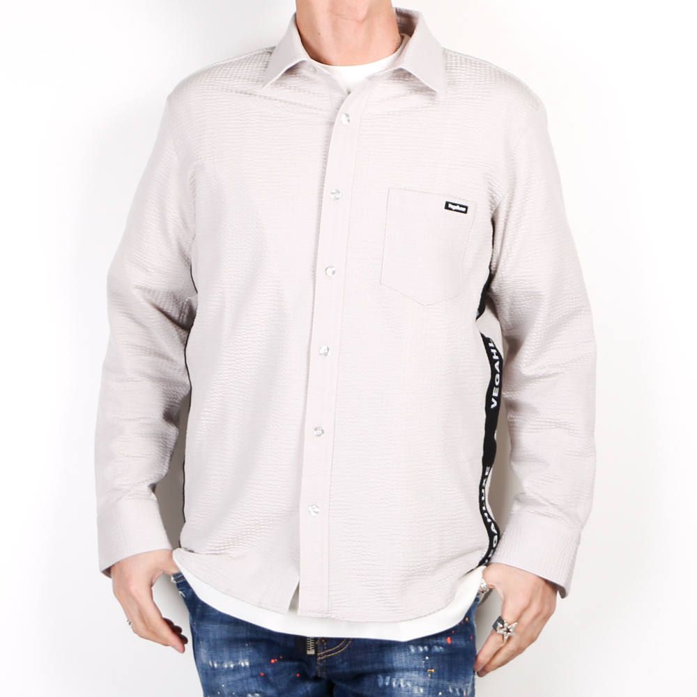 LUXE163AKM VEGAHLUXE MODEL MOVING MAGIC SHIRT / ストレッチジャージ シャツ VXS001-MM02