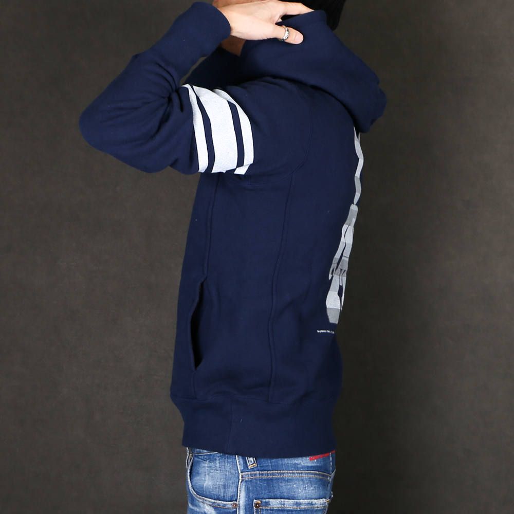 VINTAGE FRENCH TERRY PULLOVER HOODIE(MONO BORDER) / プルオーバーパーカー  / TSW-F19BA03
