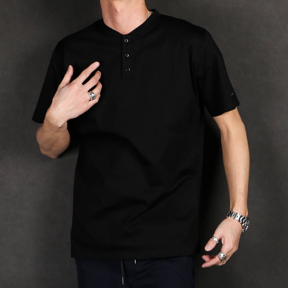 SILKET HENRY NECK T / シルケットヘンリーネックTシャツ UST-20013