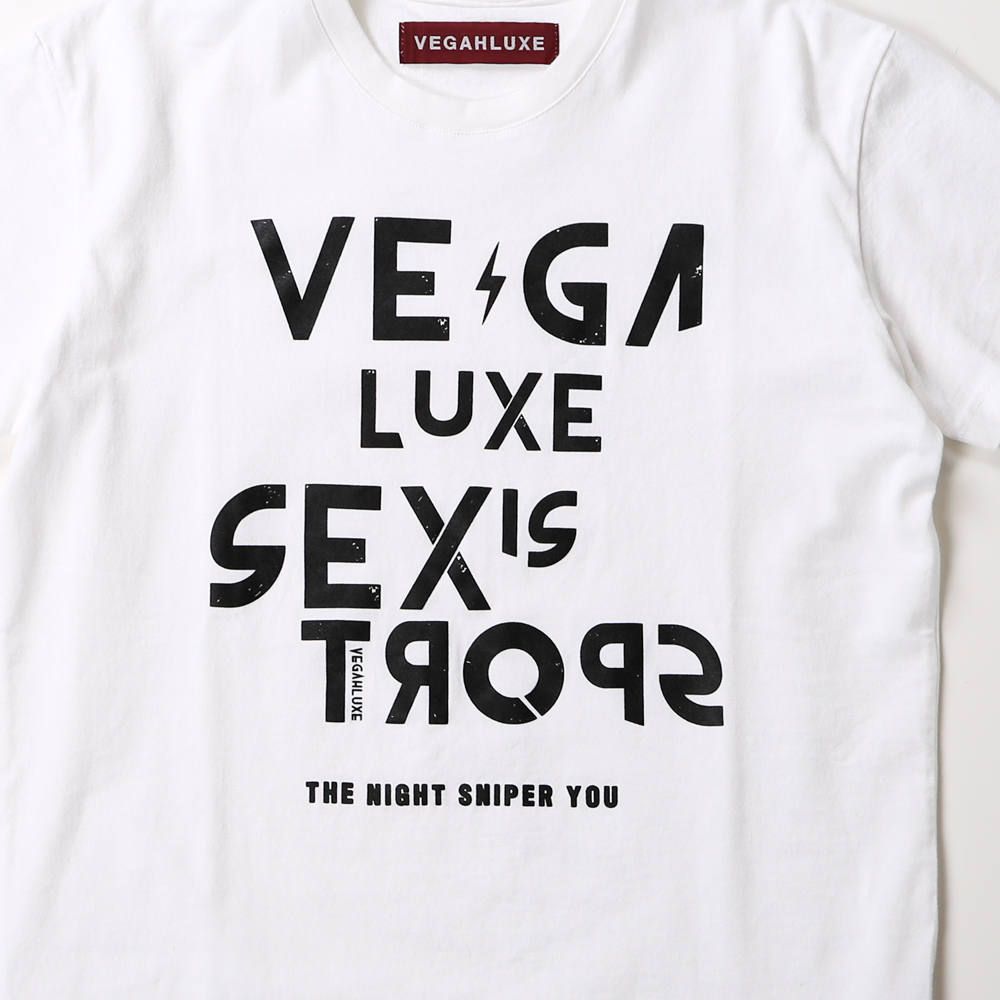 VINTAGE VEGAHLUXE ROCK S/S TEE C / プリント クルーネックTシャツ VXT003-CT101