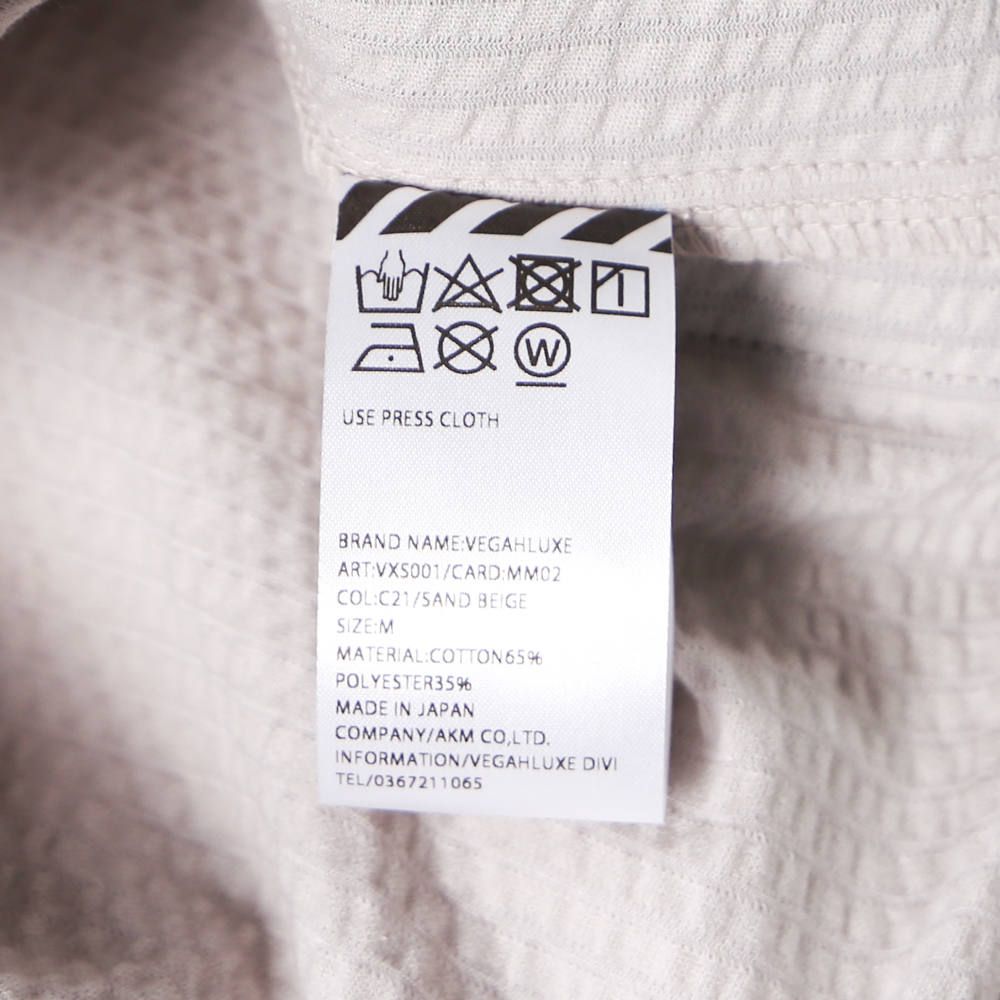 LUXE163AKM VEGAHLUXE MODEL MOVING MAGIC SHIRT / ストレッチジャージ シャツ VXS001-MM02