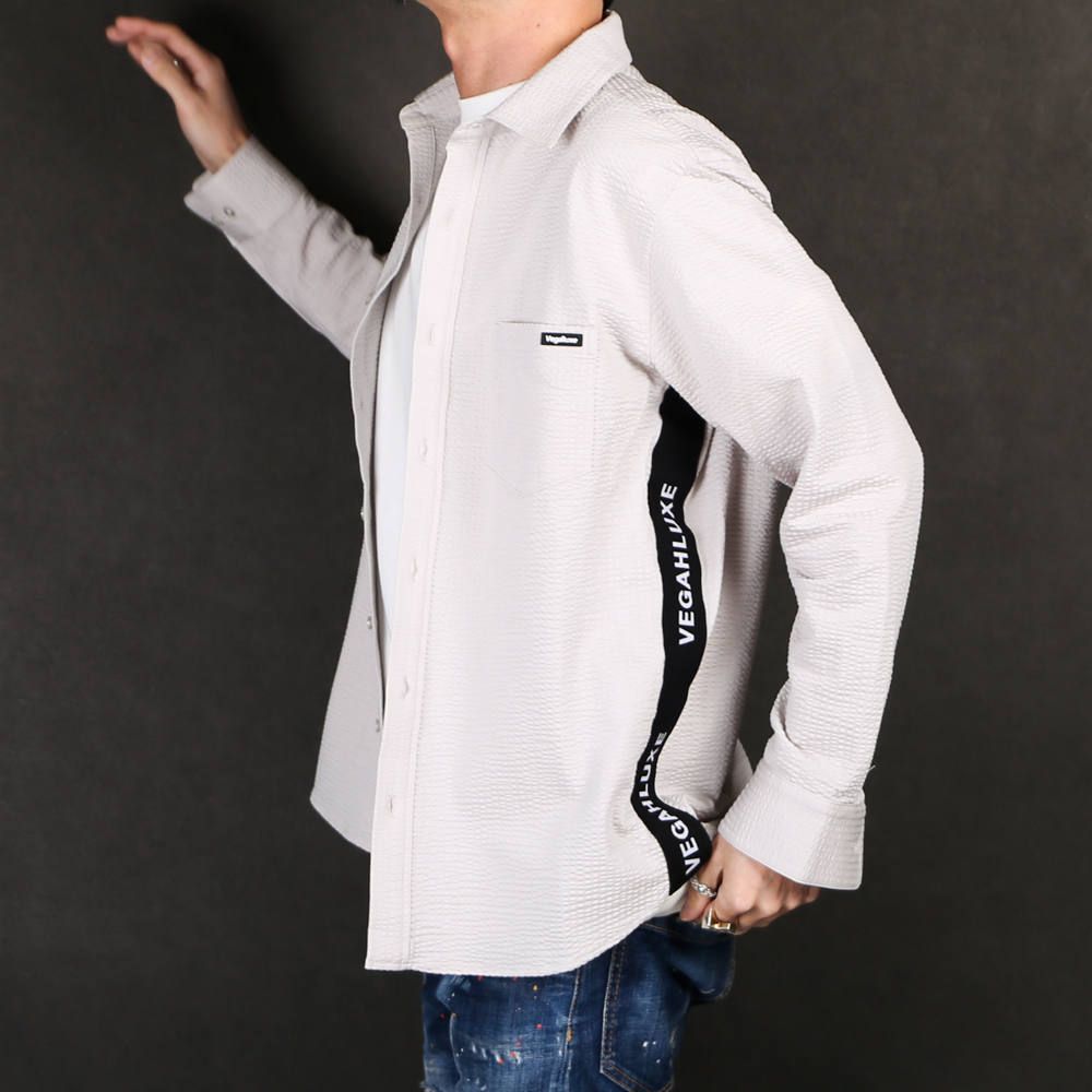 LUXE163AKM VEGAHLUXE MODEL MOVING MAGIC SHIRT / ストレッチジャージ シャツ VXS001-MM02