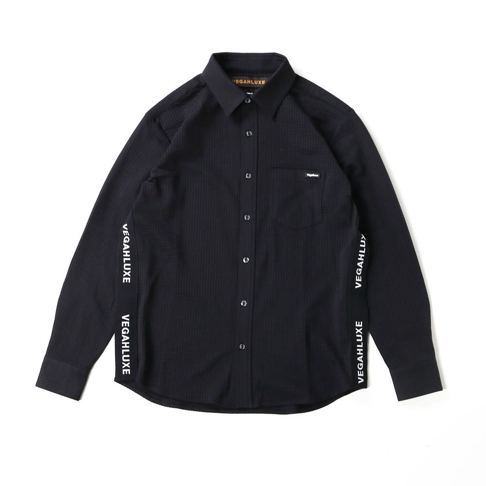 LUXE163AKM VEGAHLUXE MODEL MOVING MAGIC SHIRT / ストレッチジャージ シャツ VXS001-MM02