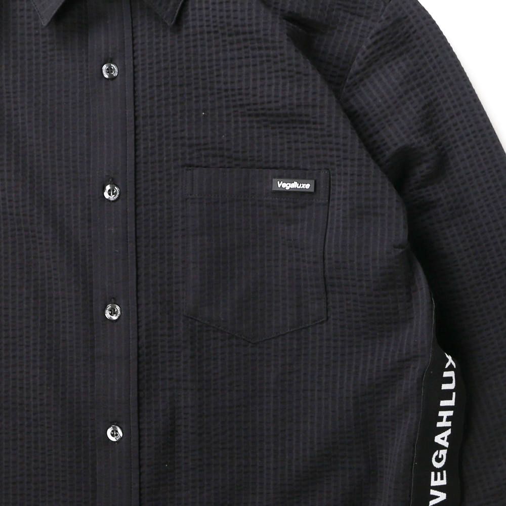 LUXE163AKM VEGAHLUXE MODEL MOVING MAGIC SHIRT / ストレッチジャージ シャツ VXS001-MM02