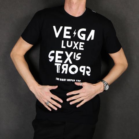 VINTAGE VEGAHLUXE ROCK S/S TEE C / プリント クルーネックTシャツ VXT003-CT101