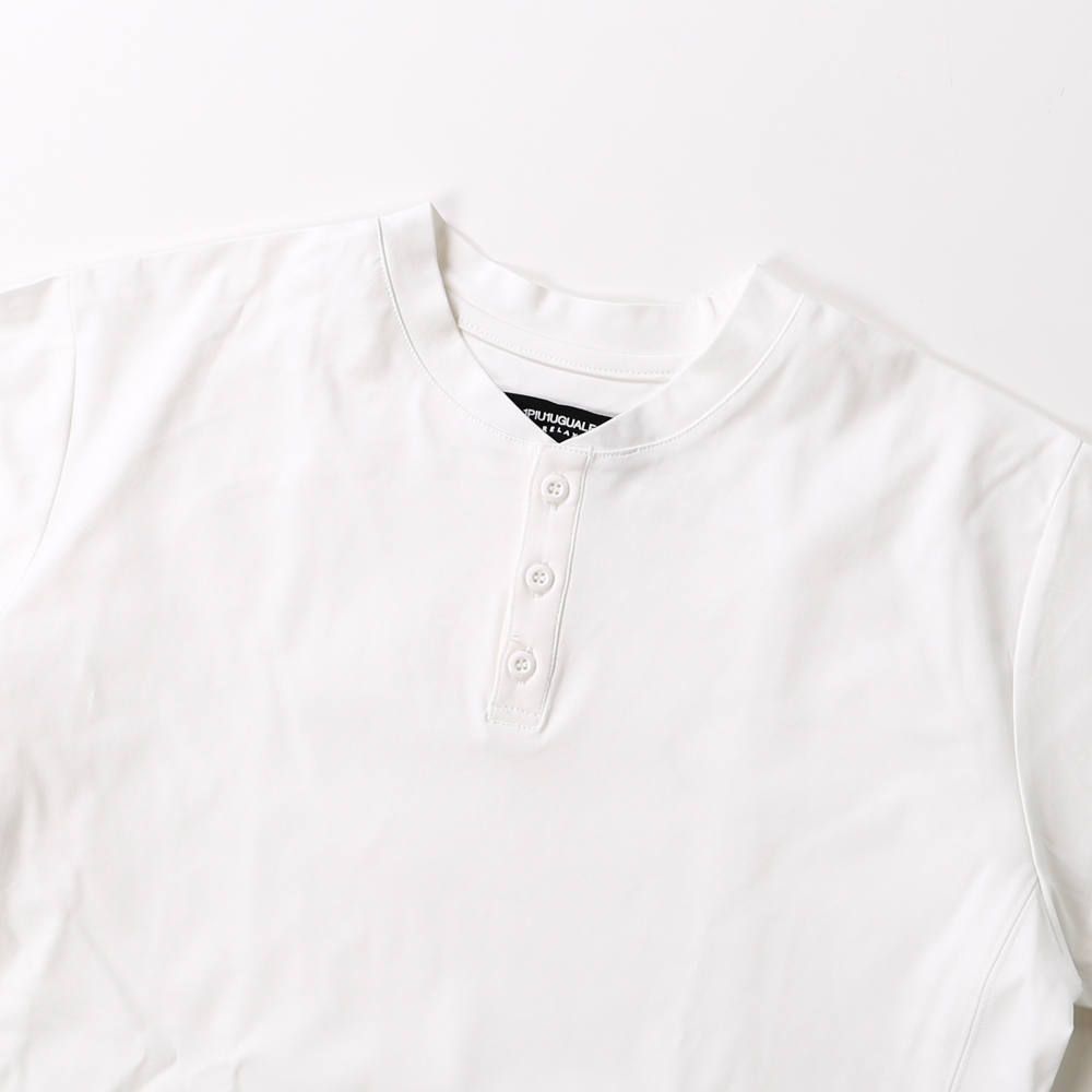 SILKET HENRY NECK T / シルケットヘンリーネックTシャツ UST-20013