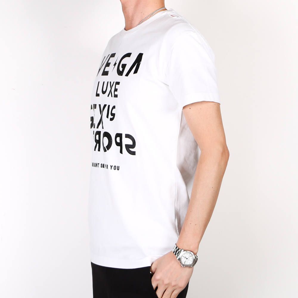 VINTAGE VEGAHLUXE ROCK S/S TEE C / プリント クルーネックTシャツ VXT003-CT101