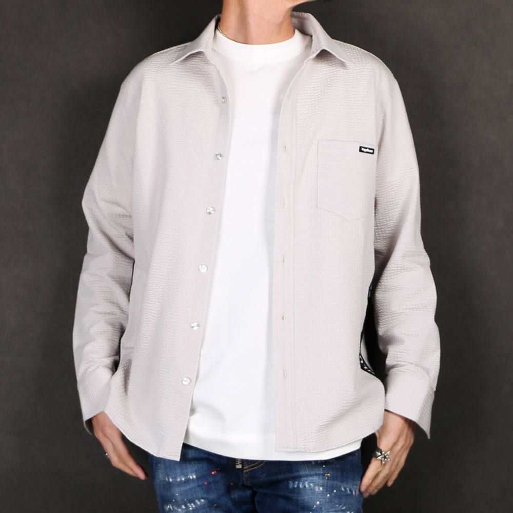 LUXE163AKM VEGAHLUXE MODEL MOVING MAGIC SHIRT / ストレッチジャージ シャツ VXS001-MM02