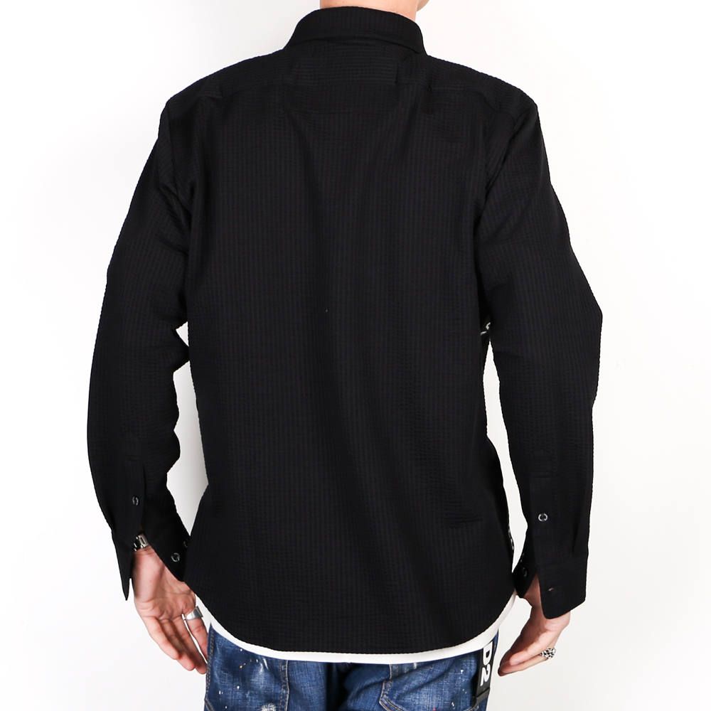 LUXE163AKM VEGAHLUXE MODEL MOVING MAGIC SHIRT / ストレッチジャージ シャツ VXS001-MM02