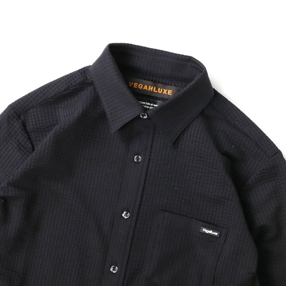 LUXE163AKM VEGAHLUXE MODEL MOVING MAGIC SHIRT / ストレッチジャージ シャツ VXS001-MM02