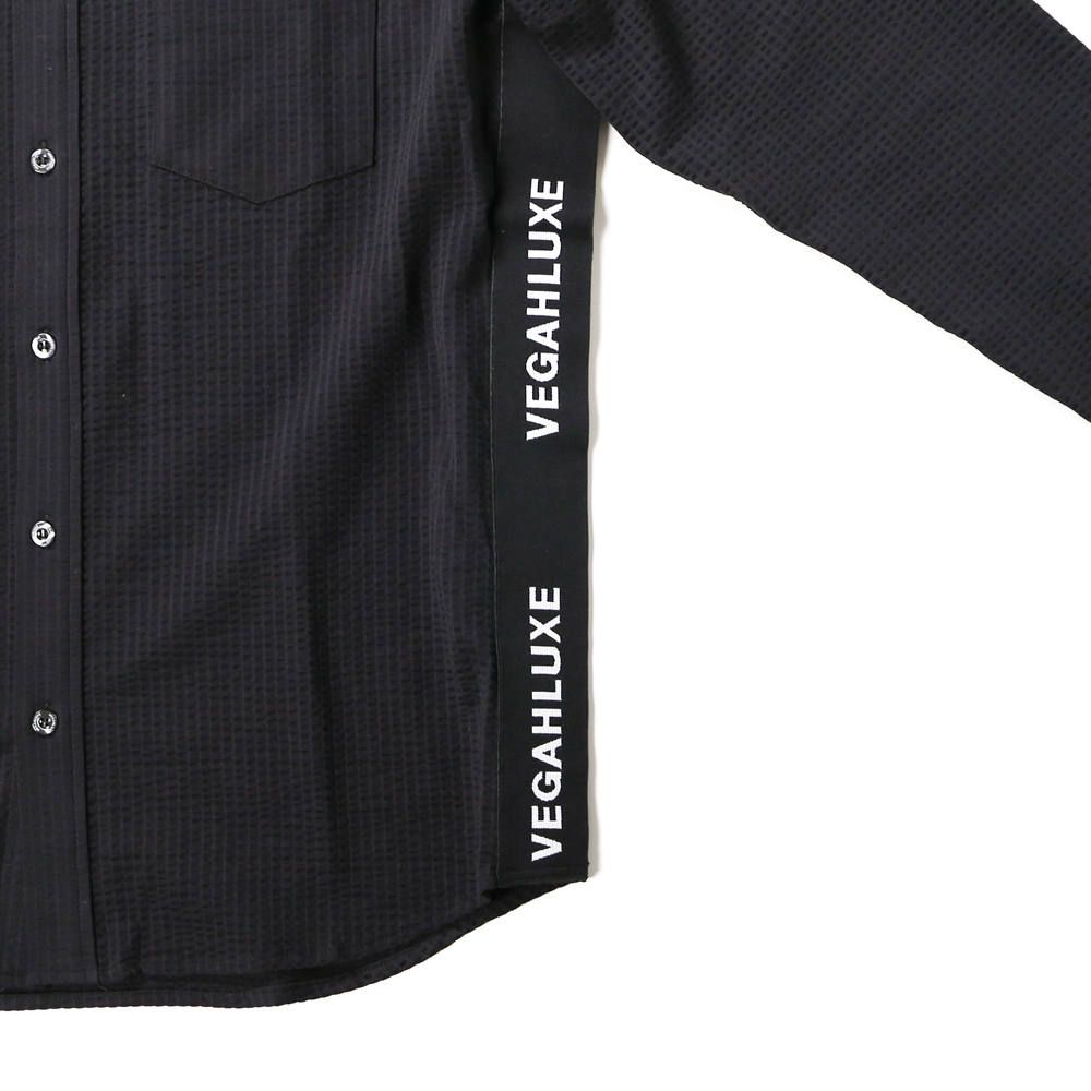 LUXE163AKM VEGAHLUXE MODEL MOVING MAGIC SHIRT / ストレッチジャージ シャツ VXS001-MM02