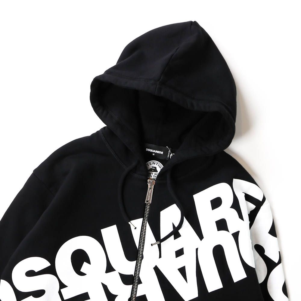 DSQUARED2 - Hooded Sweatshirt / ミラーロゴ ジップアップパーカー
