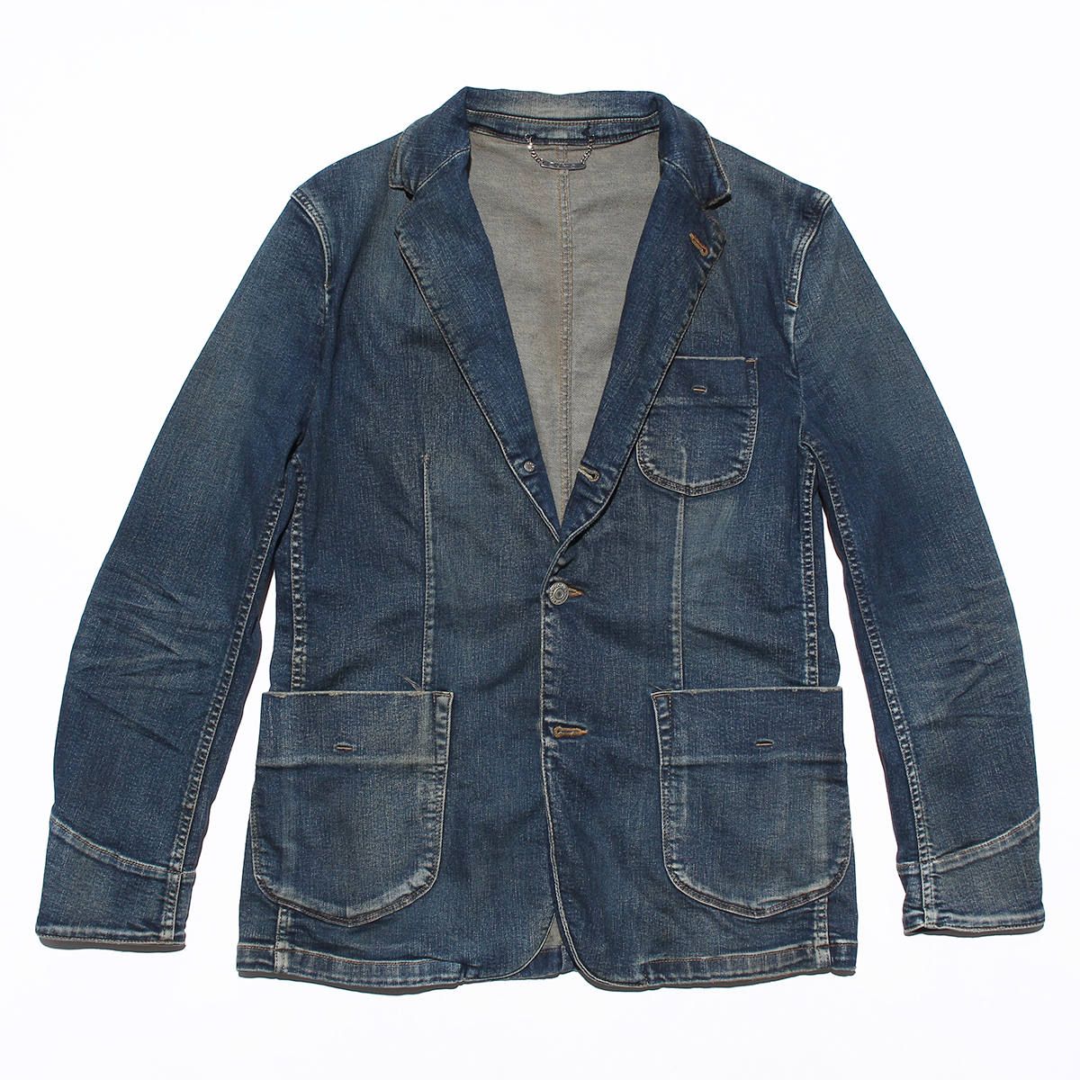 TMT - HYBRID-STRETCH DENIM TAILORED JACKET / ストレッチデニム