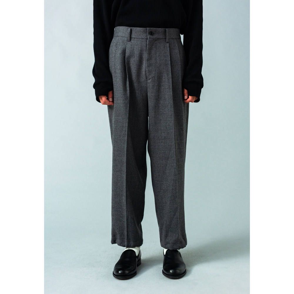 VICTIM - WIDE WOOL PANTS / ワイドスラックス / VTM-20-P-122