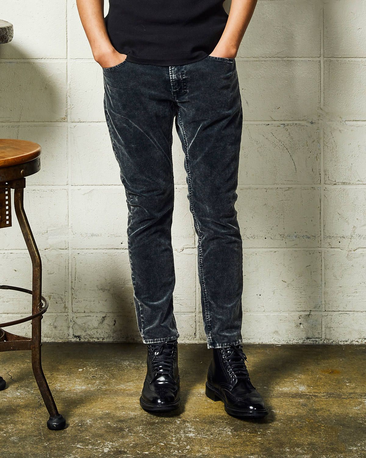 STRETCH CORDUROY 5P CROPPED TAPERED (VINTAGE-dyed) / コーデュロイパンツ / TPT-F2007