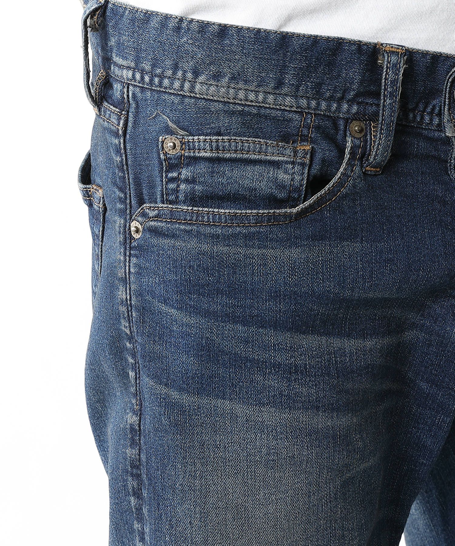 HYBRID-STRETCH DENIM 5P FRONT POINT CROPPED TAPERED / ストレッチデニム テーパードパンツ / TPT-F2003