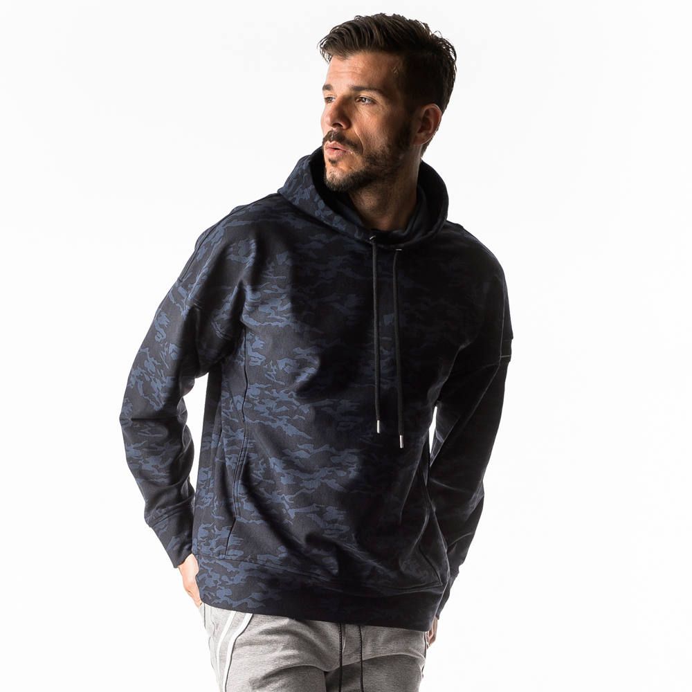 HEAT CAMO loose hoodie / ヒート ドロップショルダー パーカー / RC17-C-003