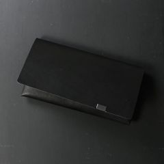 【限定所作】 ロングウォレット | ボレロ 黒×黒箔 sho-lo1b (Exclusivel)