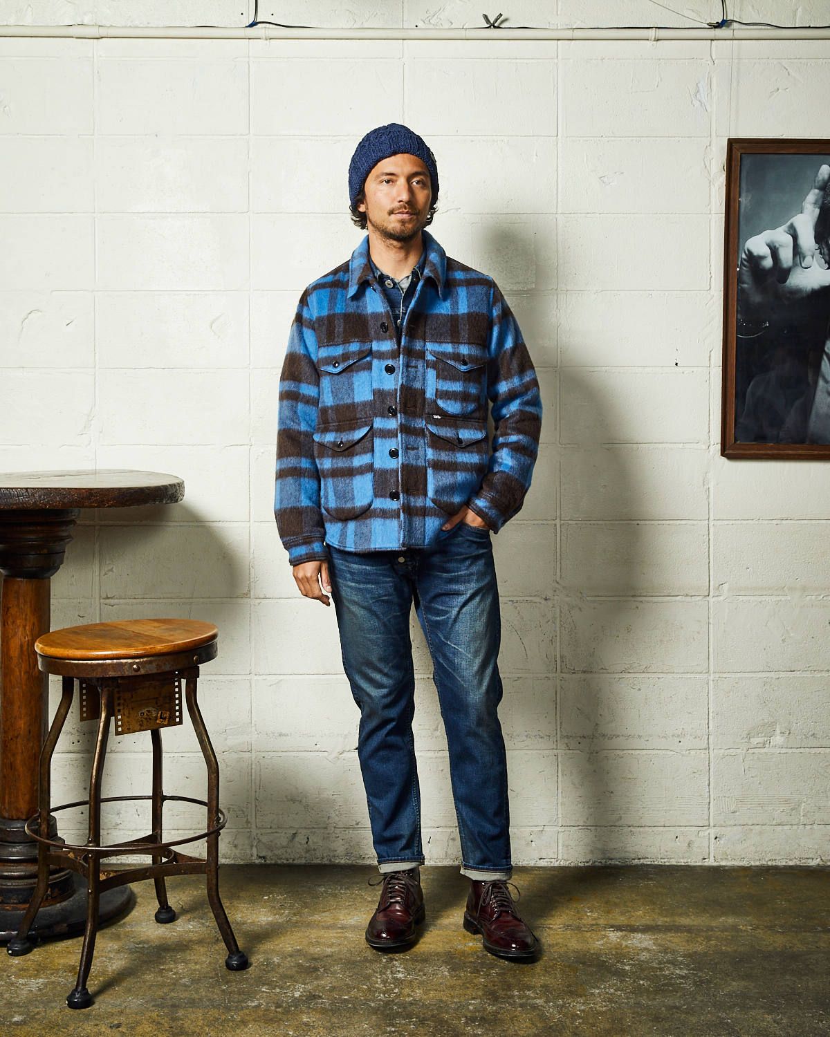 HYBRID-STRETCH DENIM 5P FRONT POINT CROPPED TAPERED / ストレッチデニム テーパードパンツ / TPT-F2003