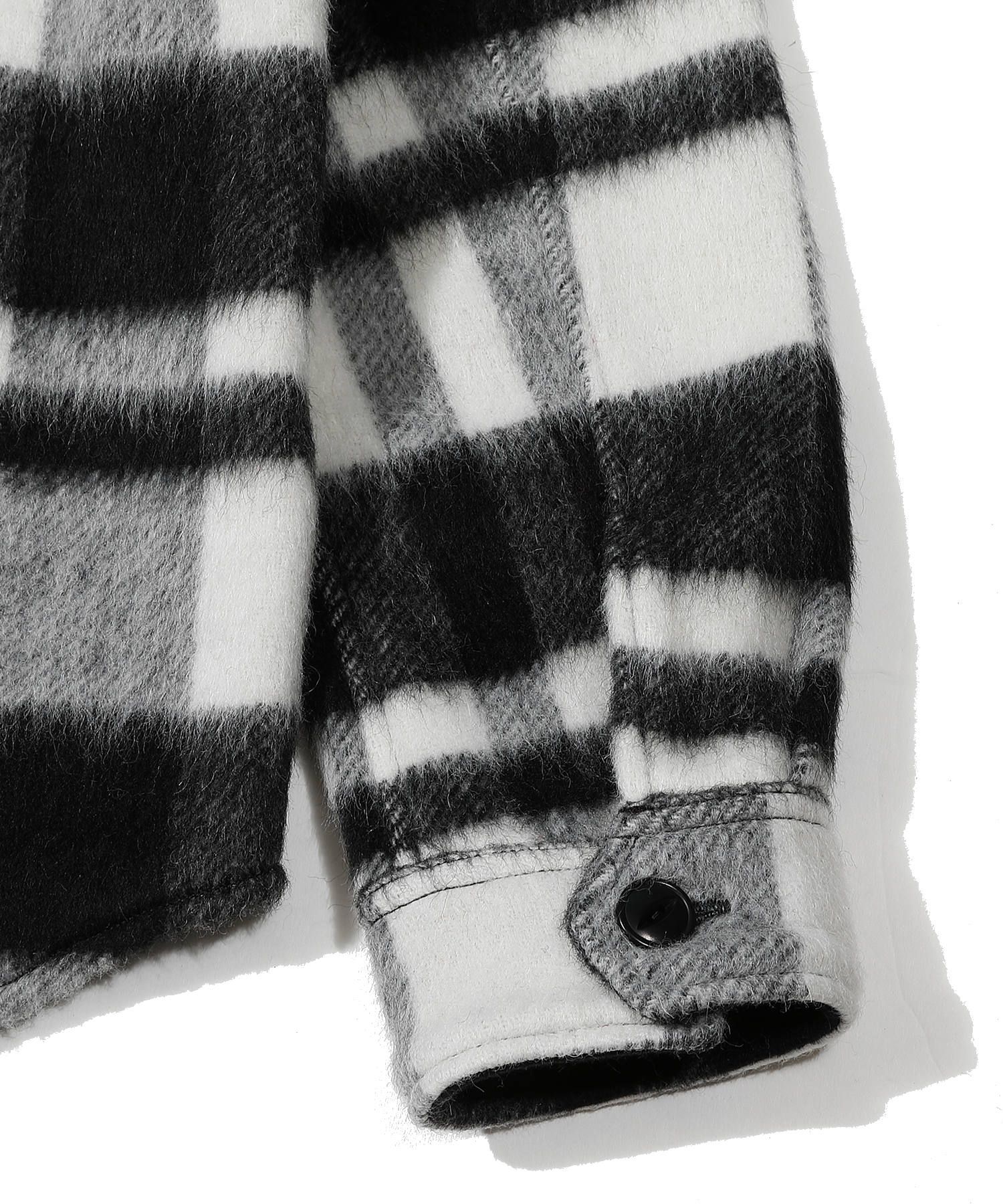 PLAID FUR WORK SHIRTS-TYPE JACKET / ブランケットチェック ワークシャツジャケット / TJK-F2016