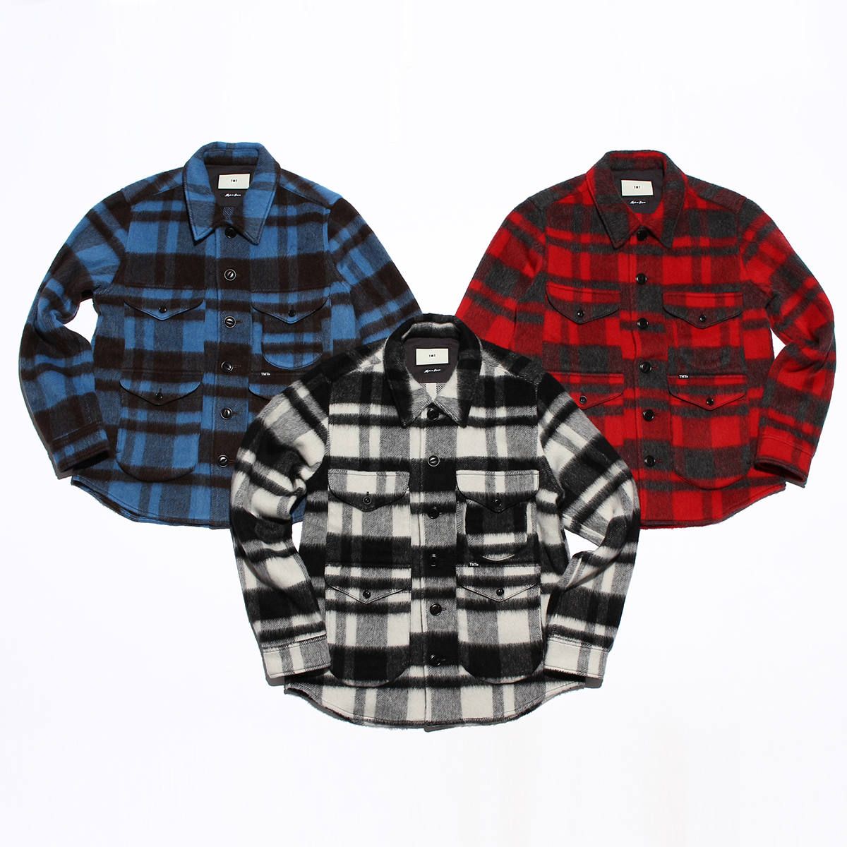 PLAID FUR WORK SHIRTS-TYPE JACKET / ブランケットチェック ワークシャツジャケット / TJK-F2016