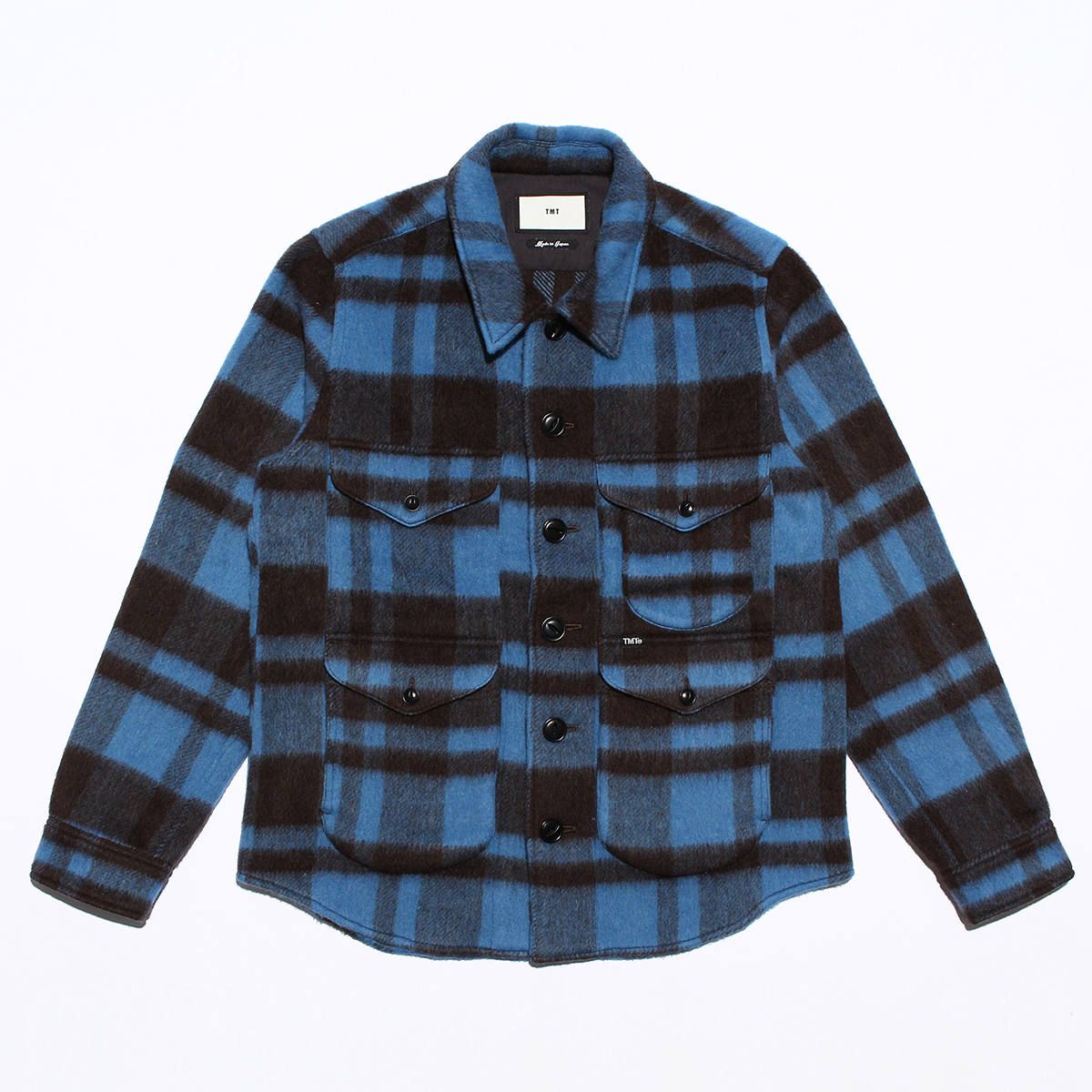 TMT - PLAID FUR WORK SHIRTS-TYPE JACKET / ブランケットチェック