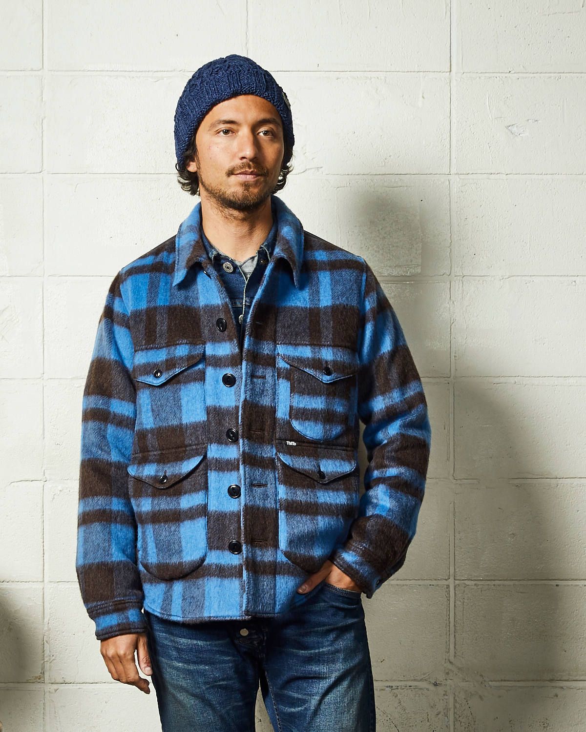 PLAID FUR WORK SHIRTS-TYPE JACKET / ブランケットチェック ワークシャツジャケット / TJK-F2016