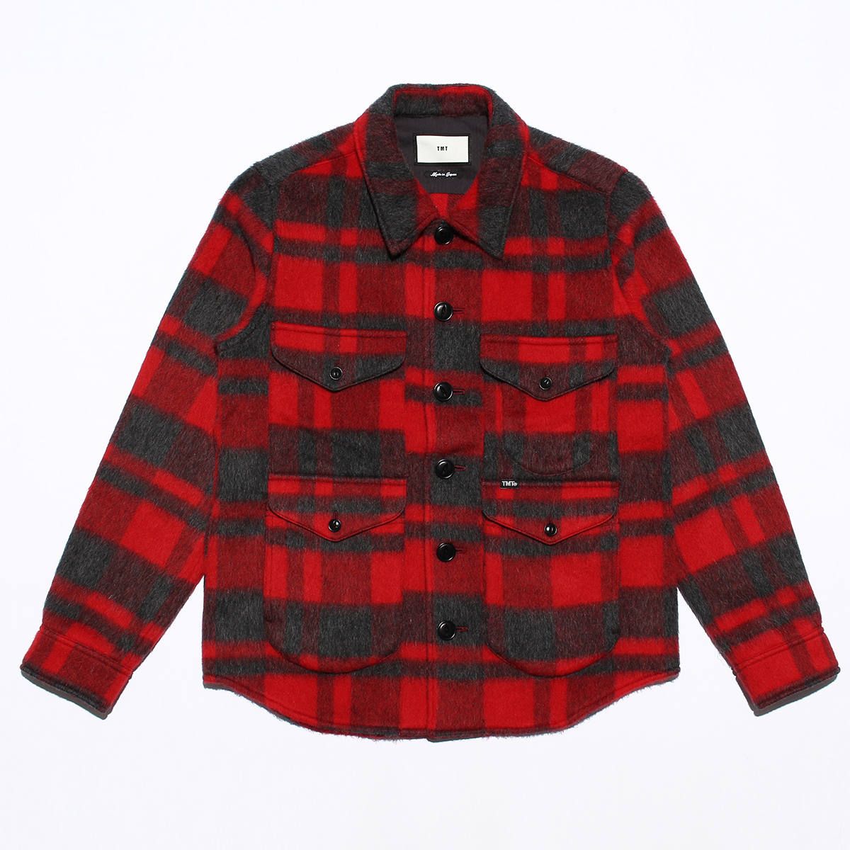 TMT - PLAID FUR WORK SHIRTS-TYPE JACKET / ブランケットチェック