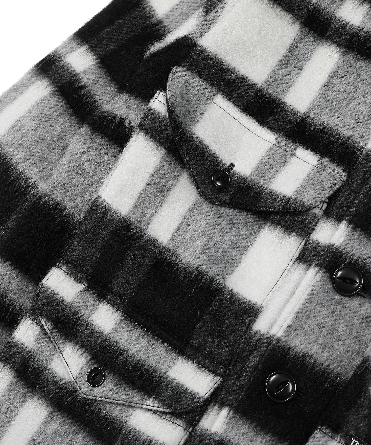 PLAID FUR WORK SHIRTS-TYPE JACKET / ブランケットチェック ワークシャツジャケット / TJK-F2016