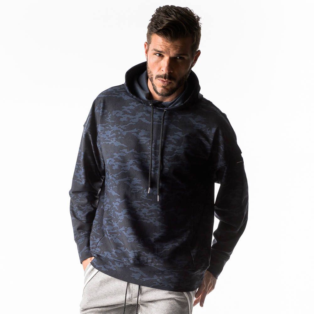 HEAT CAMO loose hoodie / ヒート ドロップショルダー パーカー / RC17-C-003