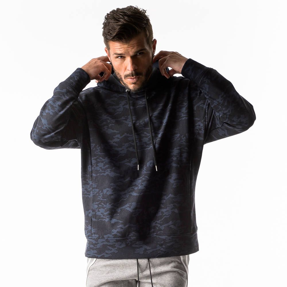 HEAT CAMO loose hoodie / ヒート ドロップショルダー パーカー / RC17-C-003