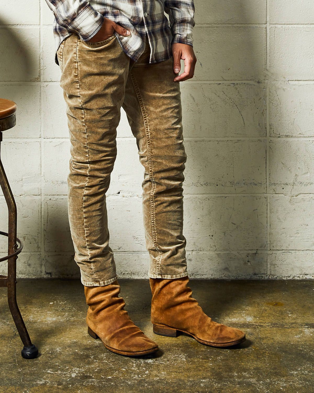 STRETCH CORDUROY 5P CROPPED TAPERED (VINTAGE-dyed) / コーデュロイパンツ / TPT-F2007