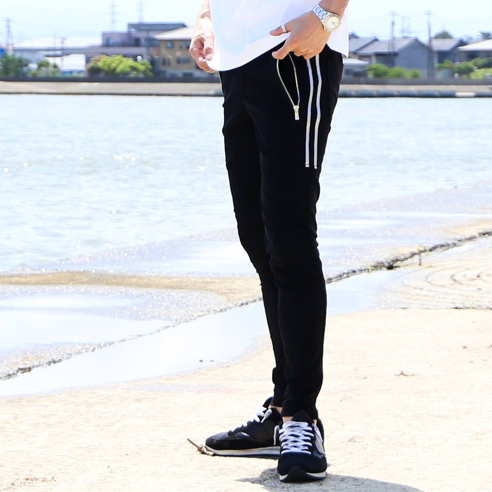 【RESOUND CLOTHING × chemical conbination】 Johnson LINE NYLON PT / ナイロンイージーパンツ / RC16-ST-009CC