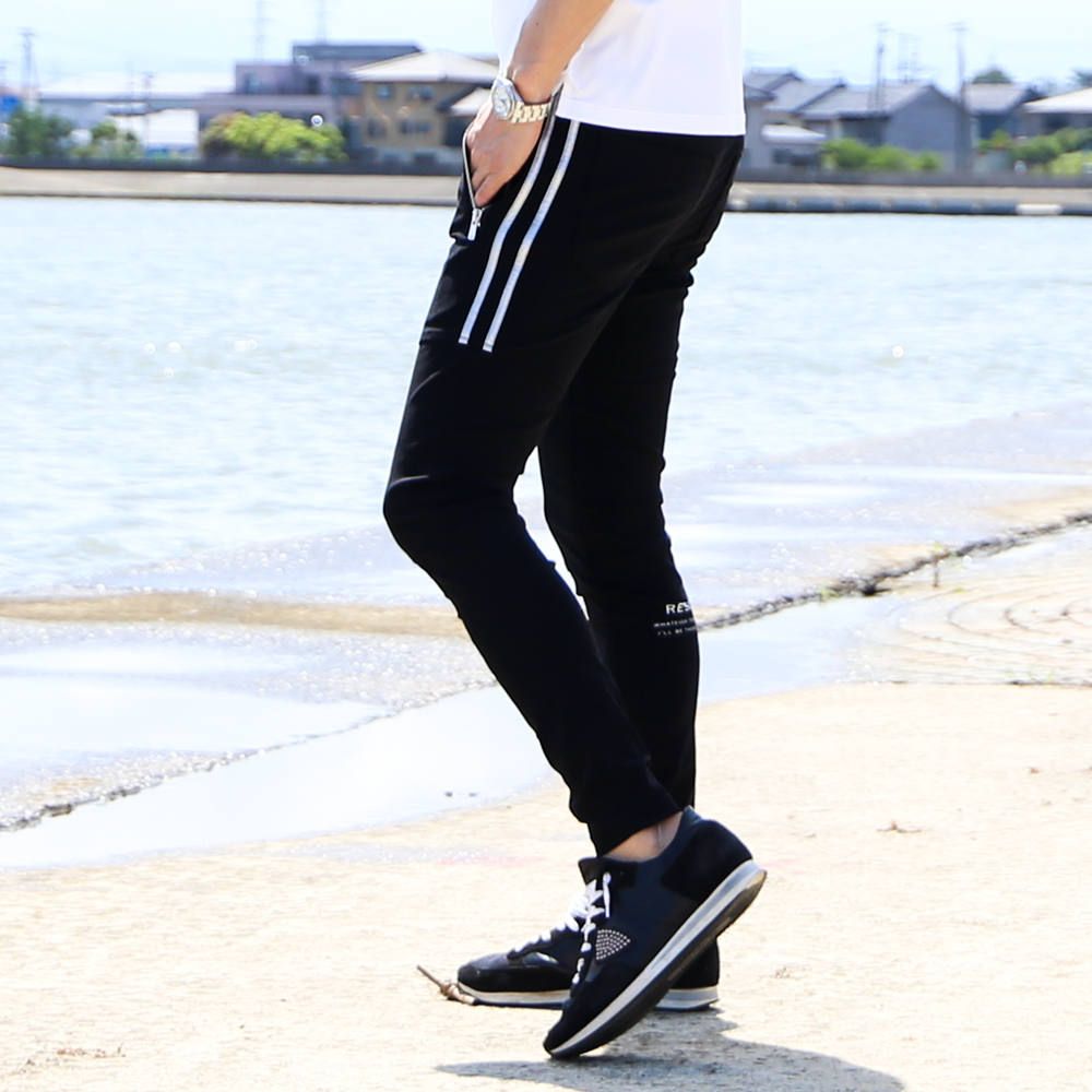【RESOUND CLOTHING × chemical conbination】 Johnson LINE NYLON PT / ナイロンイージーパンツ / RC16-ST-009CC