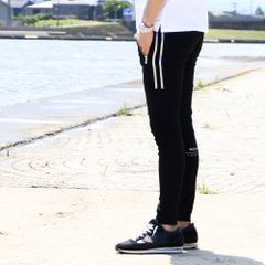 【RESOUND CLOTHING × chemical conbination】 Johnson LINE NYLON PT / ナイロンイージーパンツ / RC16-ST-009CC