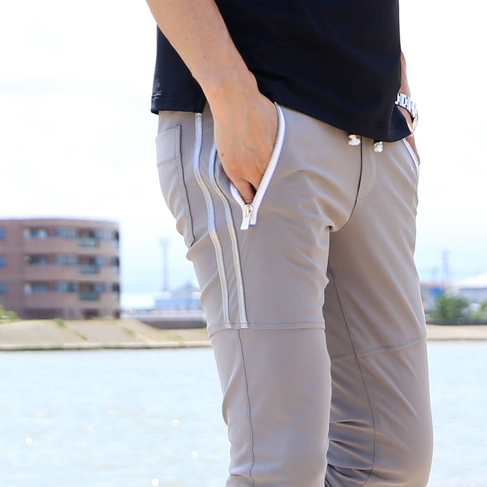 【RESOUND CLOTHING × chemical conbination】 Johnson LINE NYLON PT / ナイロンイージーパンツ / RC16-ST-009CC
