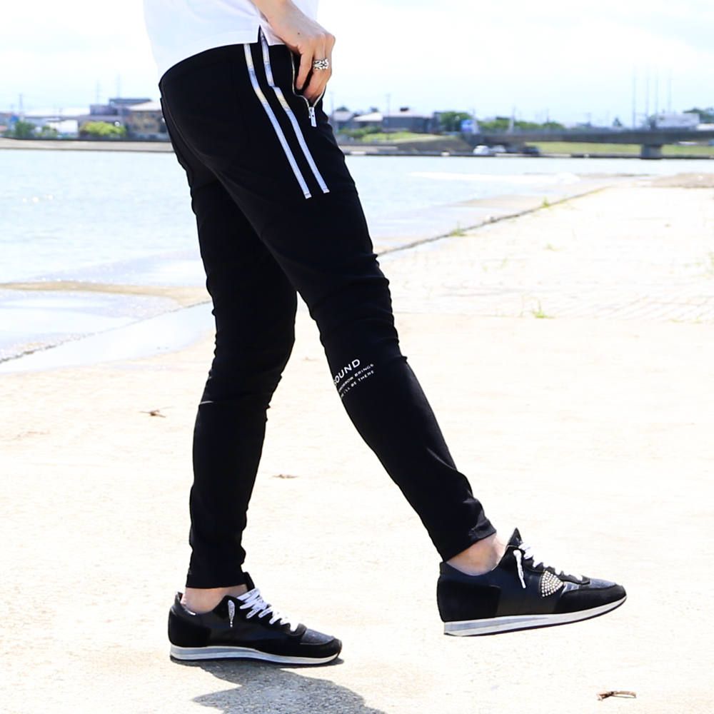 【RESOUND CLOTHING × chemical conbination】 Johnson LINE NYLON PT / ナイロンイージーパンツ / RC16-ST-009CC