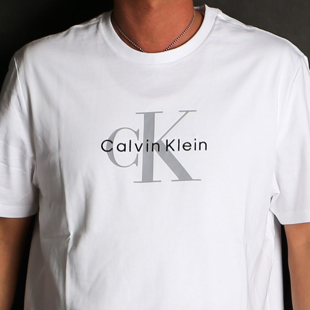 Calvin Klein Jeans - SS HERO MONOLOGO TEE - WHITE / Tシャツ