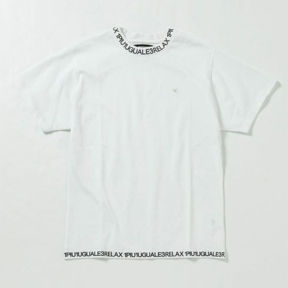 COLLAR LOGO T-SHIRT - WHITE / ネックロゴ Tシャツ / UST-24014