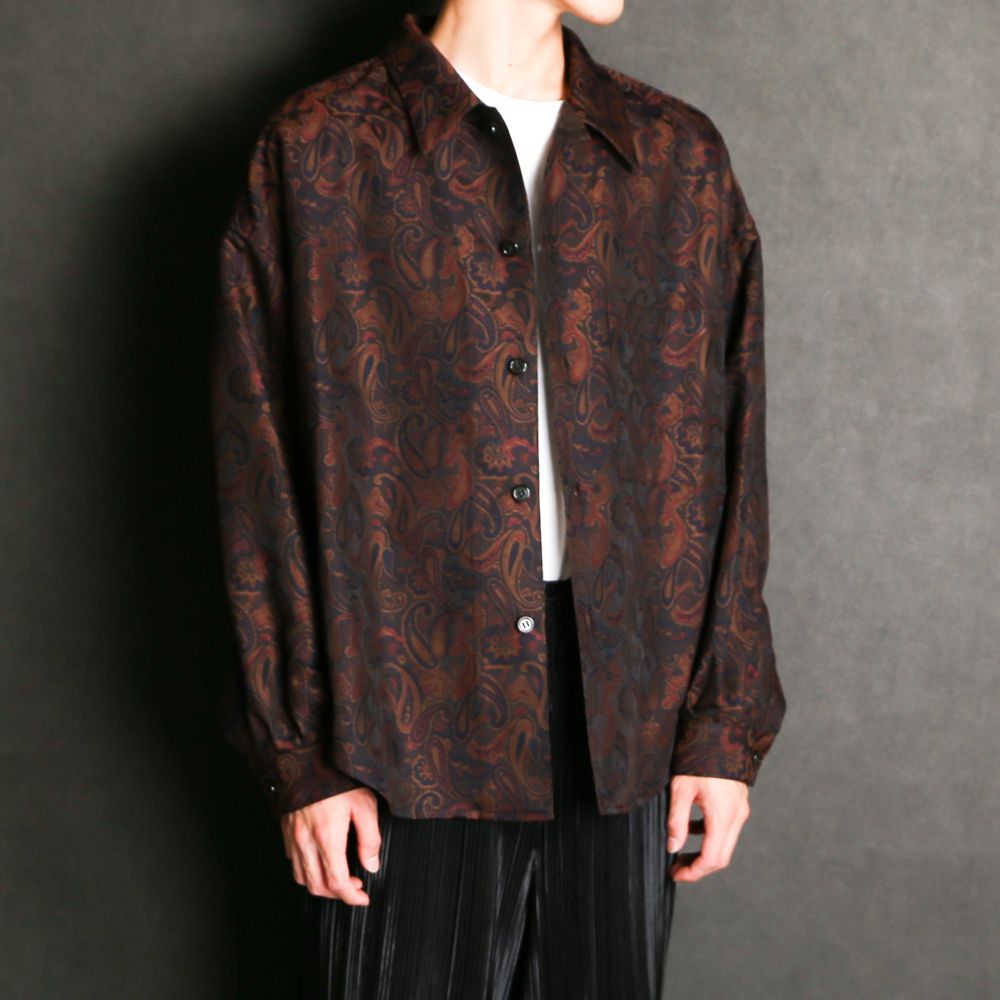 superNova. - Big shirt jacket 壱 - Paisley jacquard / シャツ