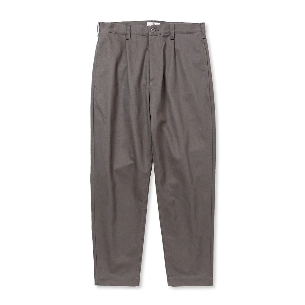 CALEE - VINTAGE TYPE CHINO CLOTH TUCK TROUSERS - GREEN / 1タック 