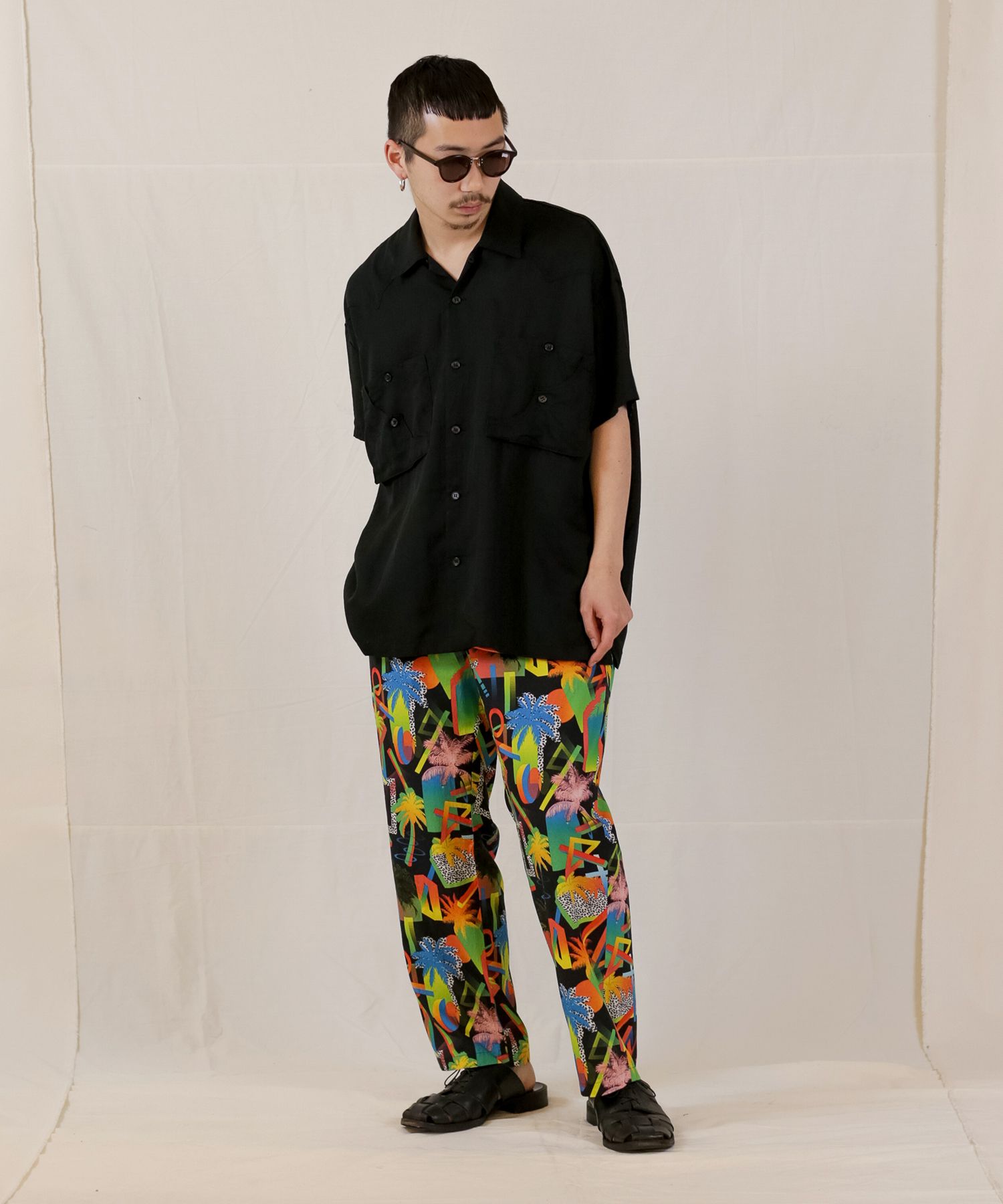 TE TWILL WIDE WESTERN H/S SH / ウエスタンヨーク ワイドシルエットシャツ / 379116