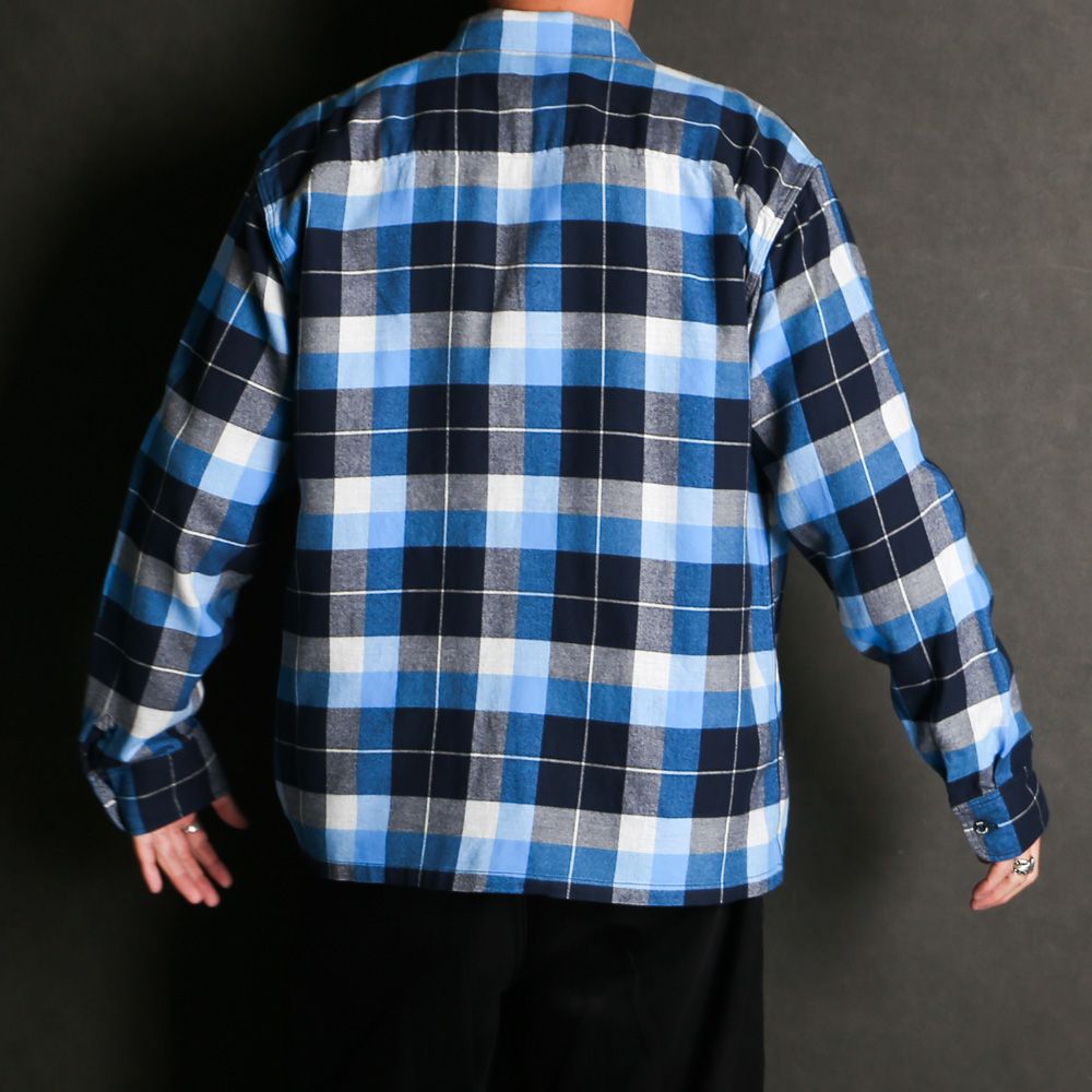【ラスト1点-サイズL】 COTTON RAYON CHECK SHIRT / コットンレーヨンチェックシャツ / 25'RS-0306