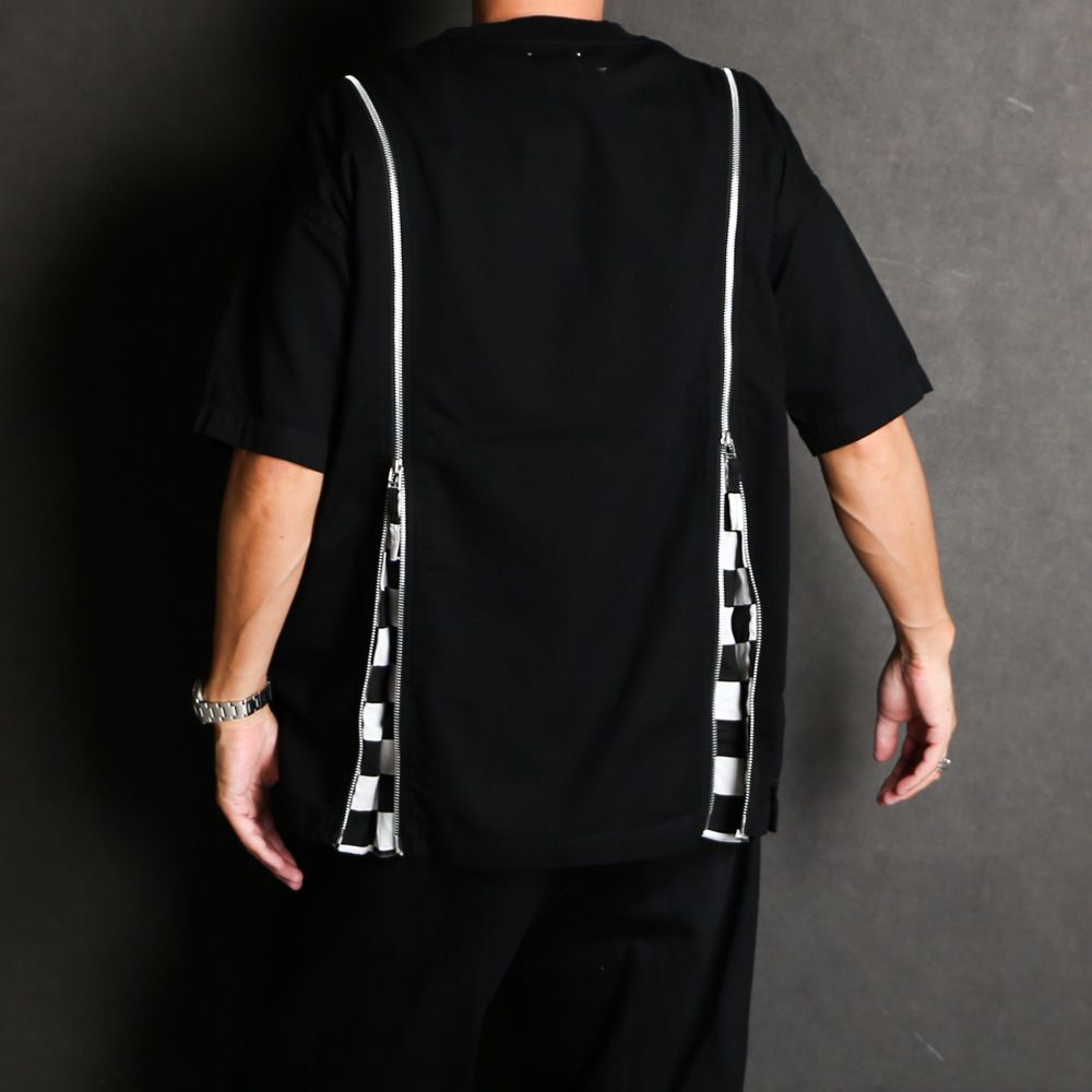 OLD PARK×MINEDENIM / Zip Wide Denim T-SH / MND-23SSOP001-97