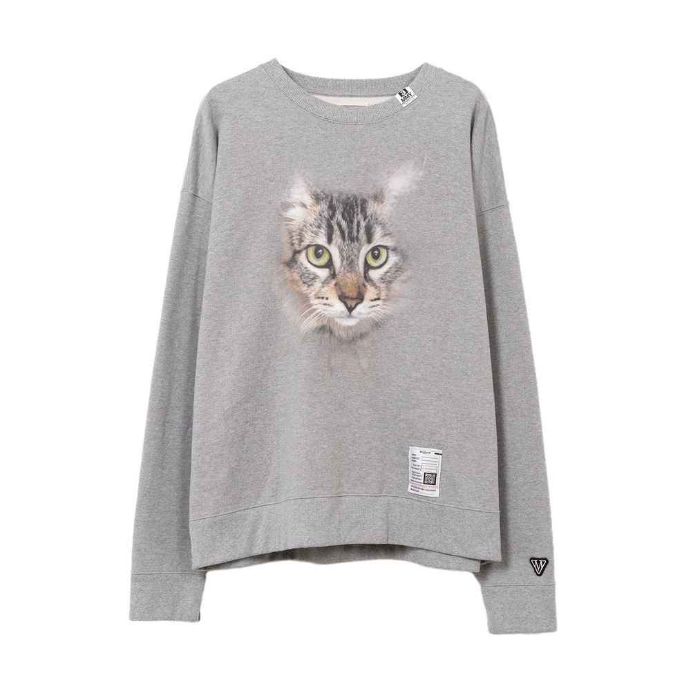 Maison MIHARA YASUHIRO - Cat Printed Sweatshirt - BLACK
