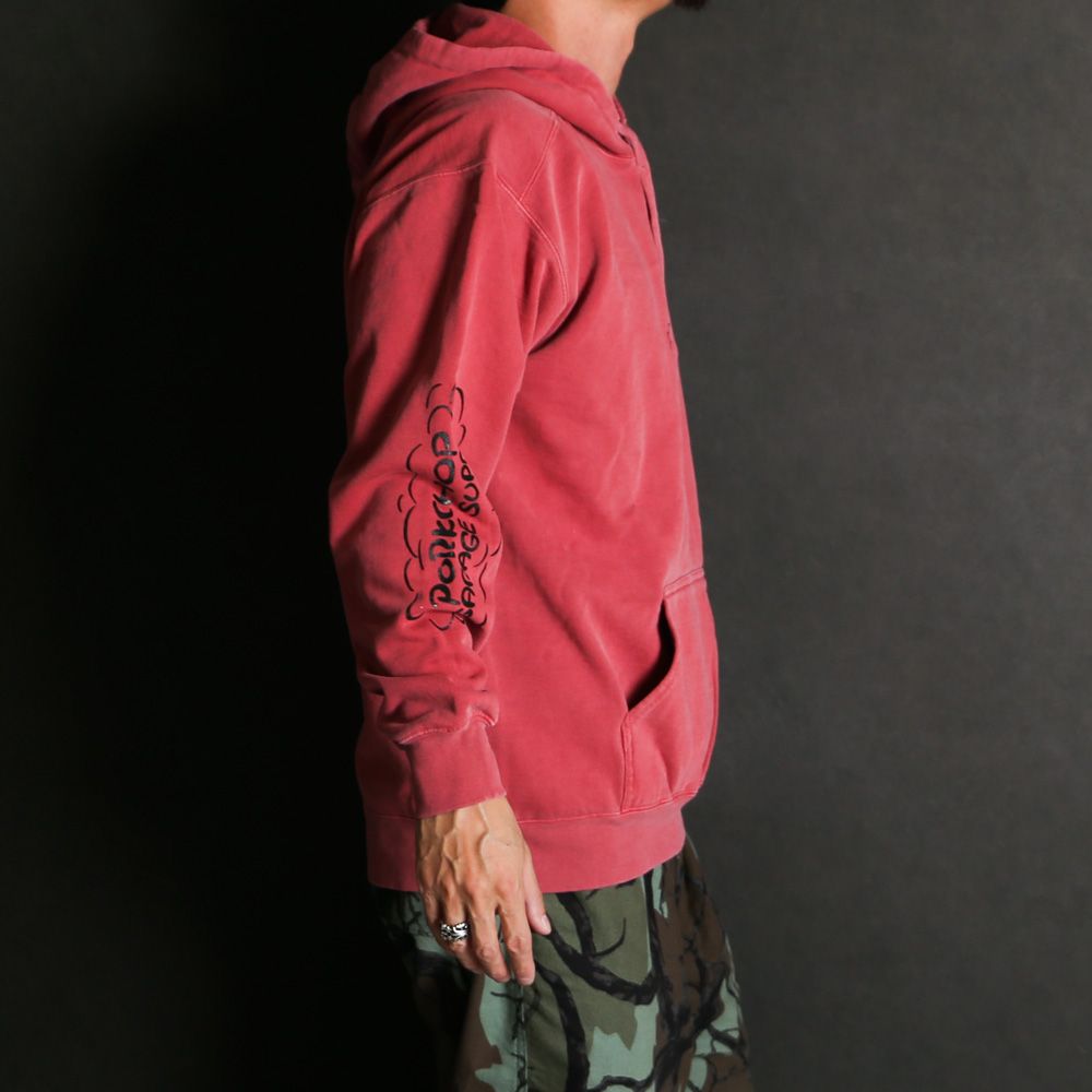 RUNNING LOGO HOODIE - CRIMSON RED / プルオーバーパーカー