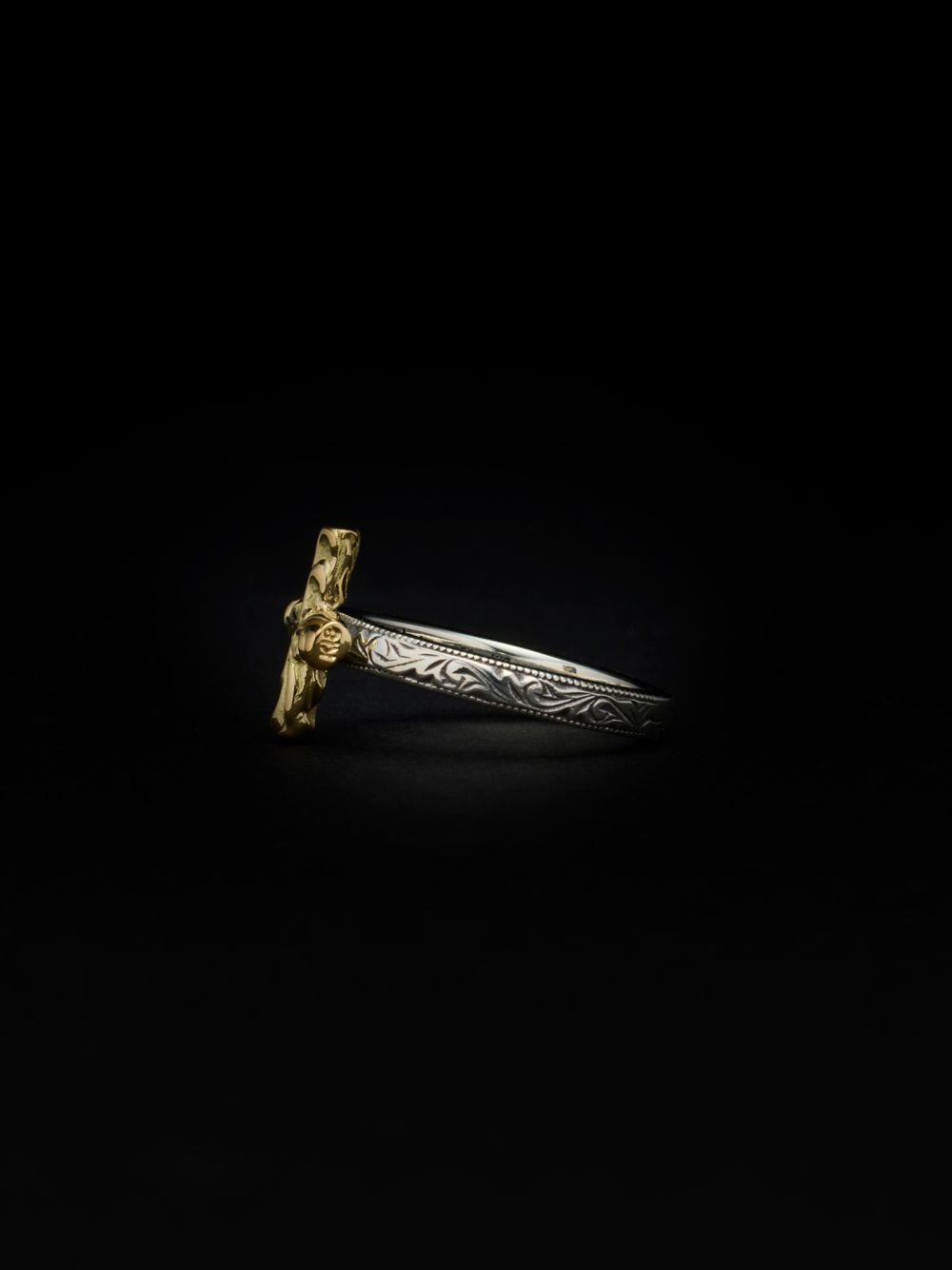 Engraved Tiny Cross Ring / リング / RX-730-2