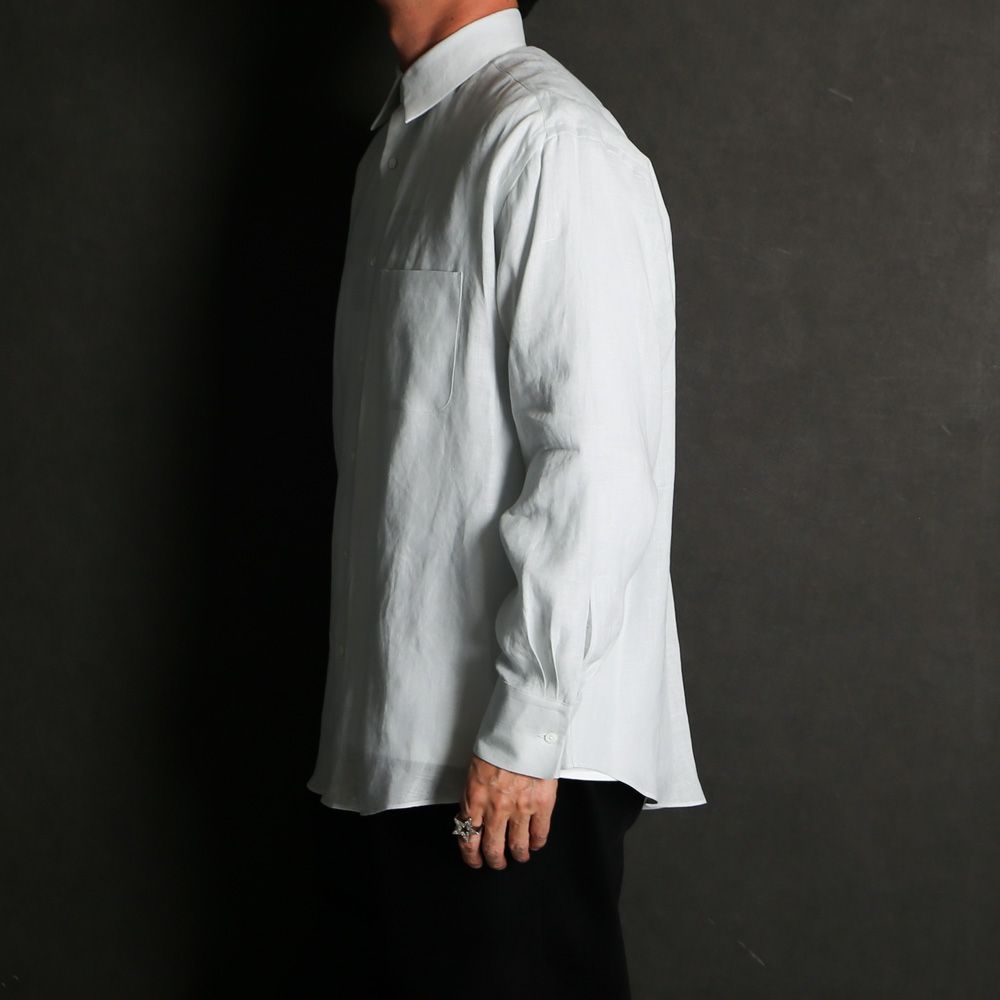 COMFORT FIT SHIRT - ICE / ヘンプ細布 - コンフォートフィットシャツ / A26A22SH01C
