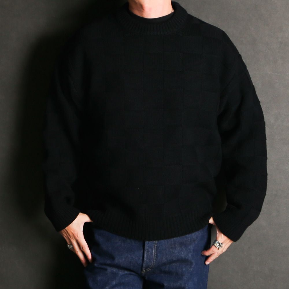 SWEATER CHECKER / クルーネックニット - チェッカー / 1252035